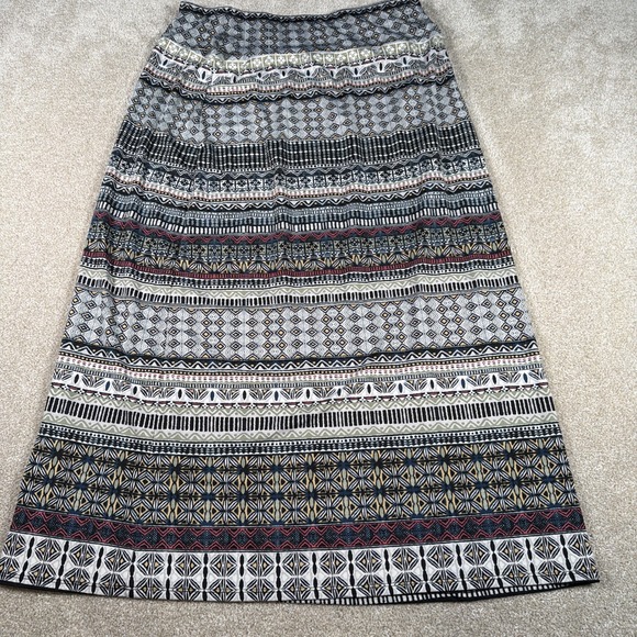 Daily Thread A Line Maxi Skirt Womens Medium Tribal Aztec Stripe Print Boho - Picture 2 of 8